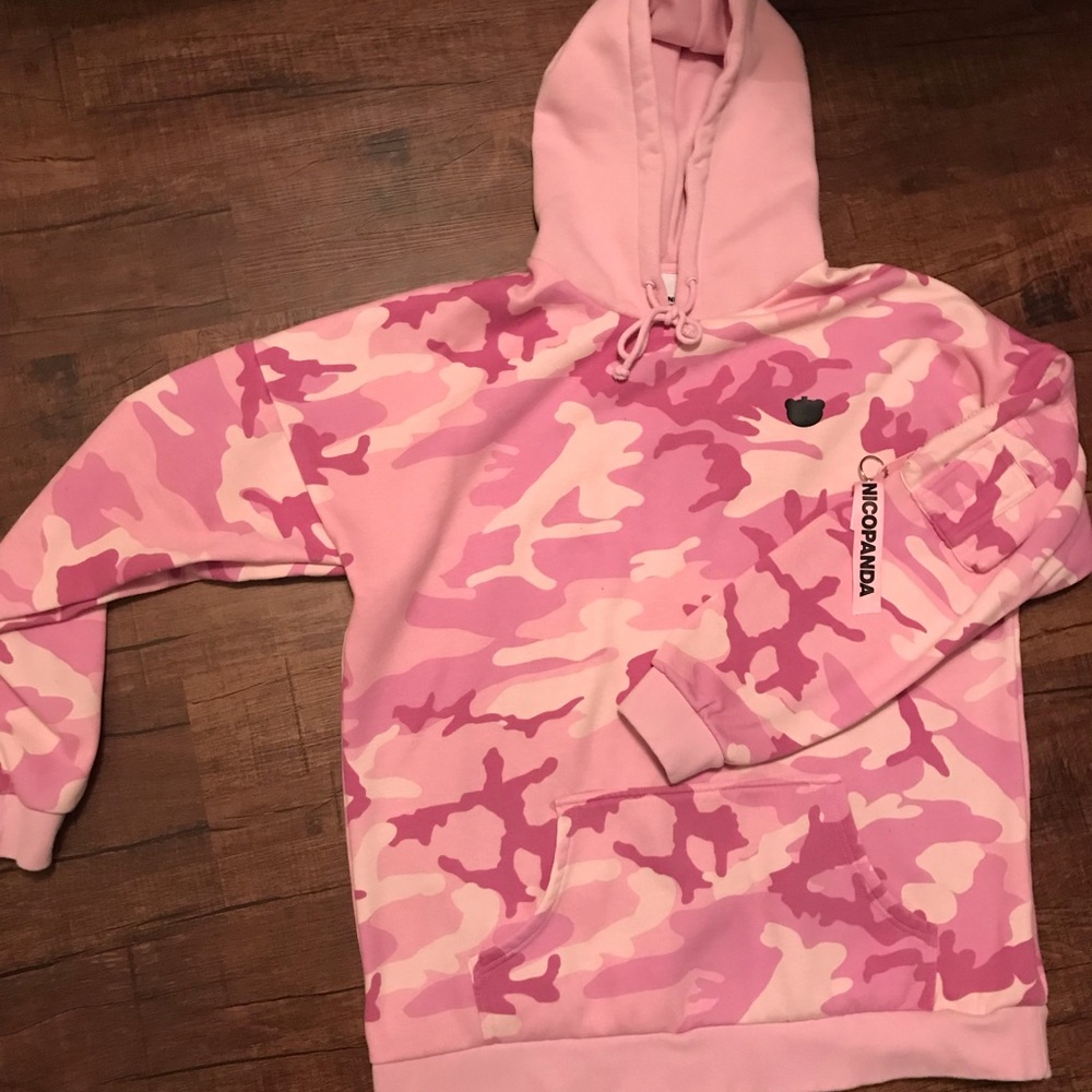 NicoPanda pink camo hoodie
